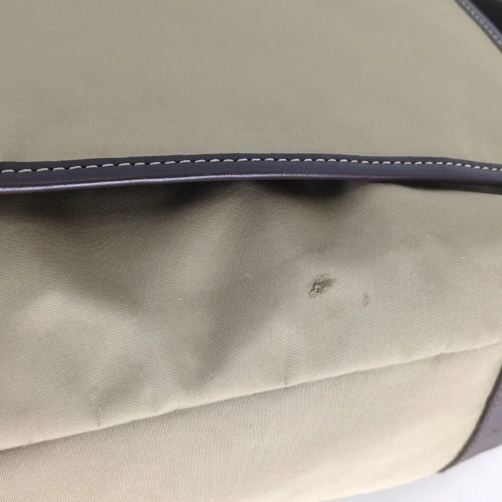 Coach Tan Nylon Messenger Bag‎ F70355 Brown Leather Trim Crossbody 2012 Unisex